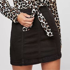 FREE PEOPLE MODERN FEMME MINI SKIRT